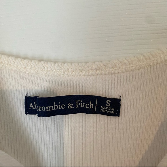 White Abercrombie & Fitch tank top. Size small - Picture 3 of 4